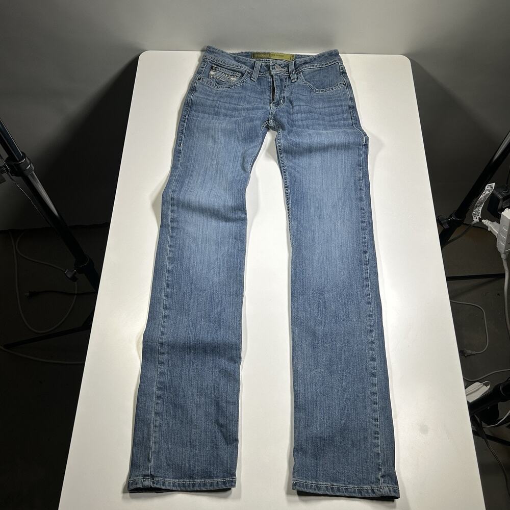 Rock & Roll Denim Pistol Stackable Bootcut Jeans Womens 29x35 Stretch